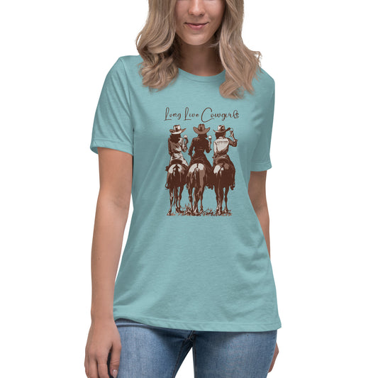 Women's Relaxed T-Shirt - Live Cowgirls