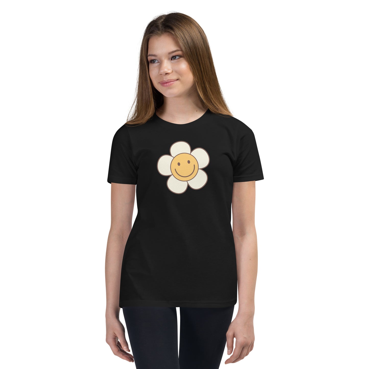 Youth Short Sleeve Tee - Smiling Flower